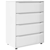 Storage Cabinets High Gloss White 80 x 48 x 105 cm - Front View