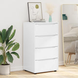 Storage Cabinets White 60 x 48 x 105 cm Engineered Wood - Rear View