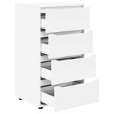 Storage Cabinets White 60 x 48 x 105 cm Engineered Wood - Close-Up Angle