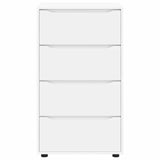 Storage Cabinets White 60 x 48 x 105 cm Engineered Wood - Low Angle