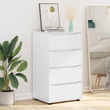 Storage Cabinets High Gloss White 60 x 48 x 105 cm - Rear View