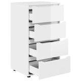 Storage Cabinets High Gloss White 60 x 48 x 105 cm