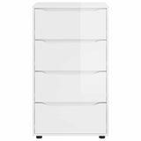 Storage Cabinets High Gloss White 60 x 48 x 105 cm