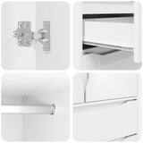Wardrobe with Drawer White 79.5 x 49 x 156 cm Engineered Wood - Extra Image