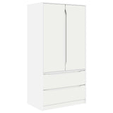 Wardrobe with Drawer White 79.5 x 49 x 156 cm Engineered Wood