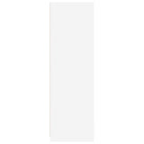 Bathroom Cabinet White 79.5 x 49 x 156 cm Engineered Wood - Low Angle