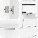 Bathroom Cabinet with Door High Gloss White 79.5 x 49 x 156 cm - Extra Image