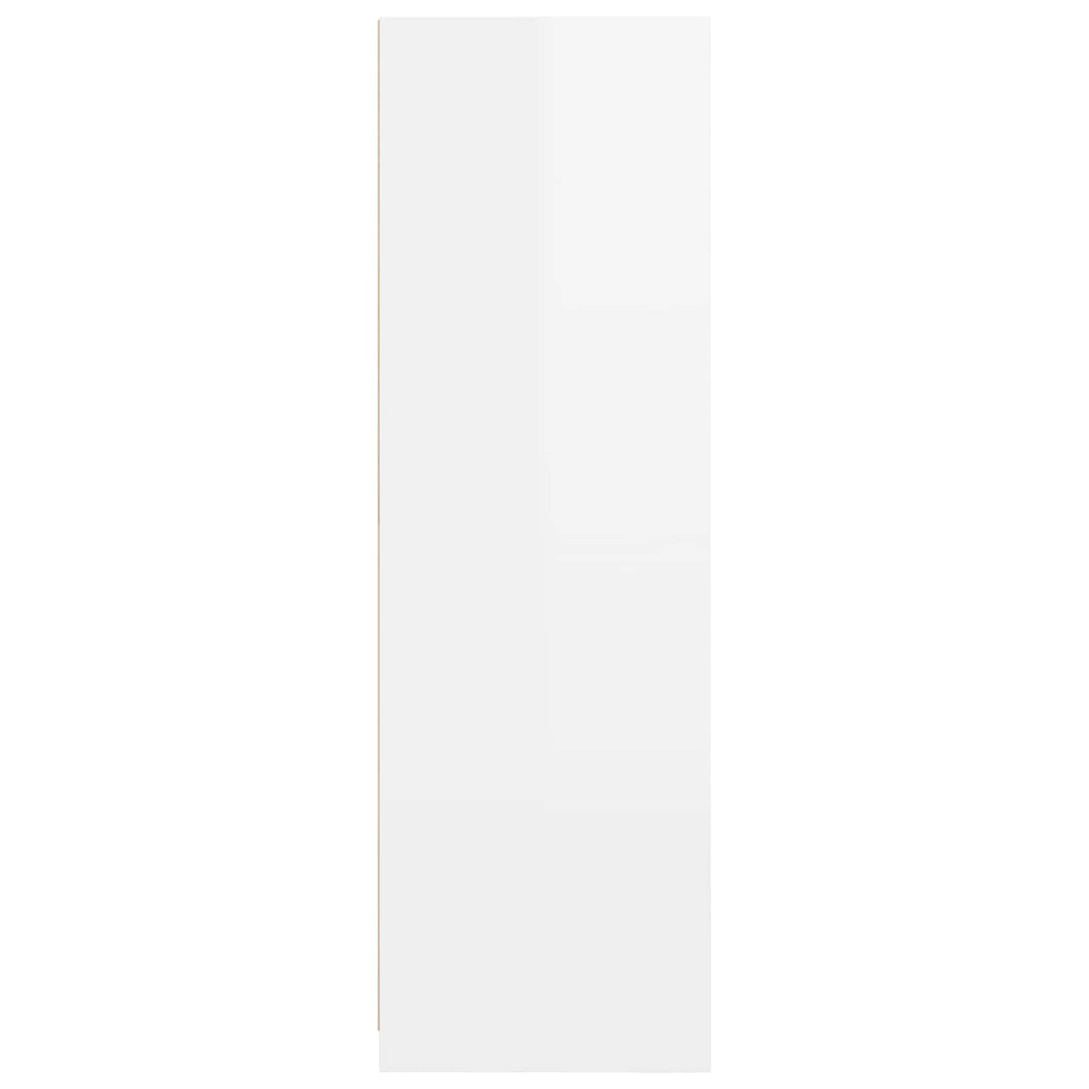 Wardrobe High Gloss White 79.5 x 49 x 156 cm Engineered Wood