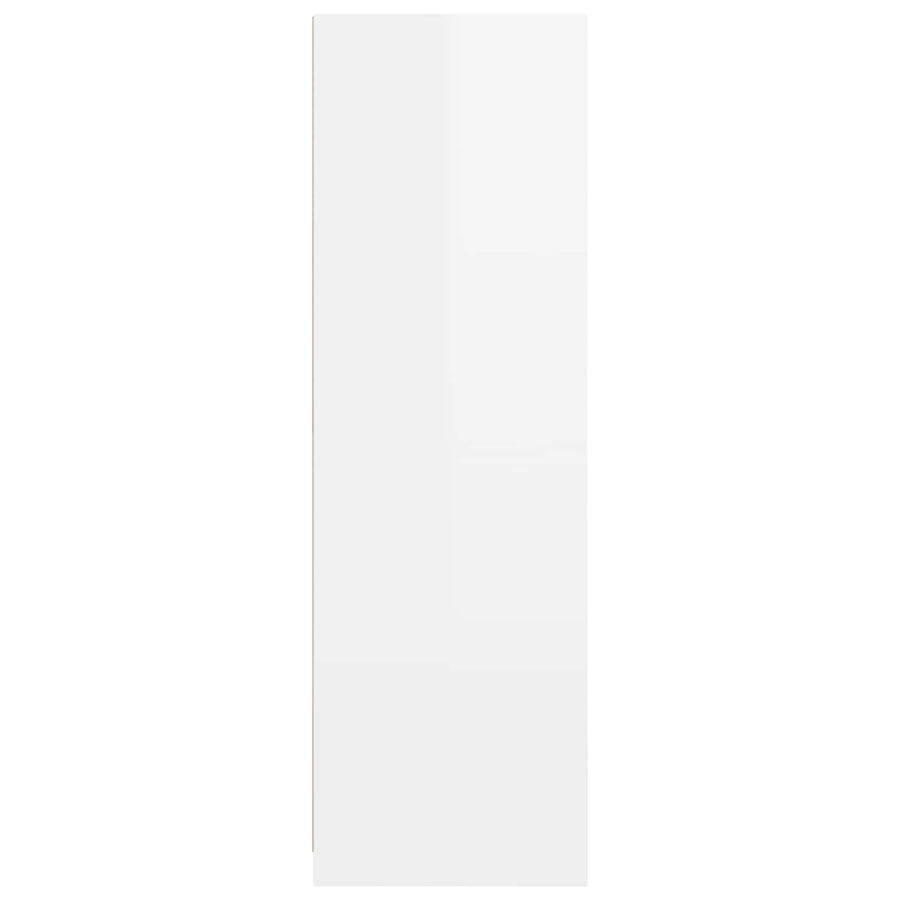 Wardrobe High Gloss White 79.5 x 49 x 156 cm Engineered Wood