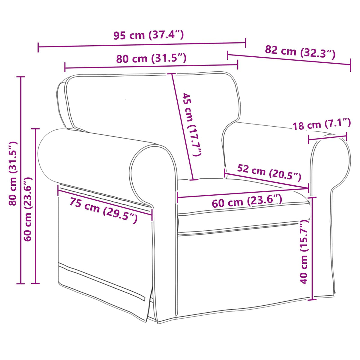 Sofa Set 2 pcs Dark Grey Fabric
