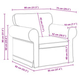 Sofa Set 2 pcs Black 245 x 82 x 80 cm Fabric - Low Angle