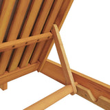 Sun Lounger Reclining with Cushion Taupe Solid Acacia Wood - Low Angle
