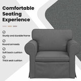 Sofa Dark Grey 95 x 82 x 80 cm Fabric