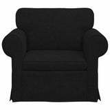Sofa Black 95 x 82 x 80 cm Fabric - Top-Down View