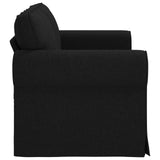 Sofa Black 155 x 82 x 80 cm Fabric - 45-Degree Angle