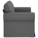 Sofa Dark Grey 175 x 82 x 80 cm Fabric - 45-Degree Angle