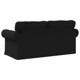 Sofa Black 175 x 82 x 80 cm Fabric - Rear View