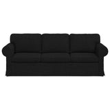 Sofa Black 95 x 82 x 80 cm Fabric - Top-Down View