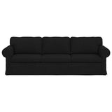 Sofa Black 245 x 82 x 80 cm Fabric