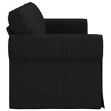 Sofa Black 245 x 82 x 80 cm Fabric - 45-Degree Angle