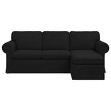 Sofa Black 215 x 138 x 80 cm Fabric - Top-Down View