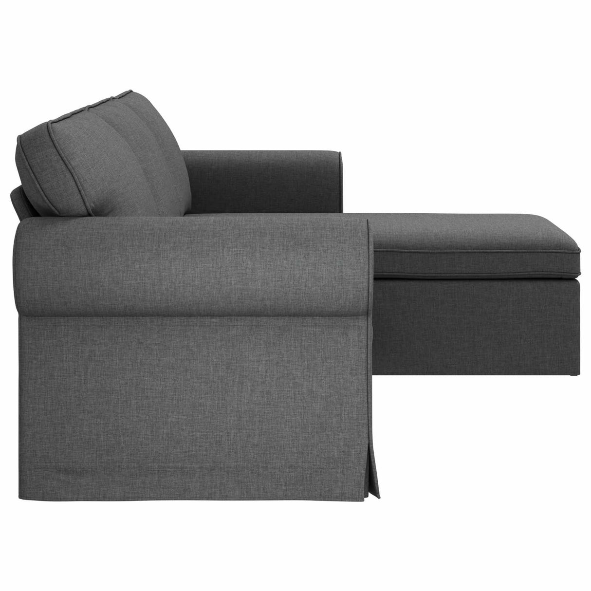 Sofa Dark Grey 245 x 138 x 80 cm Fabric