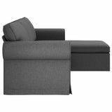 Sofa Dark Grey 245 x 138 x 80 cm Fabric