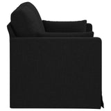 Sofa Black 139 x 78 x 80 cm Fabric - 45-Degree Angle