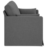 Sofa Dark Grey 158 x 78 x 80 cm Fabric - 45-Degree Angle