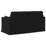 Sofa Black 158 x 78 x 80 cm Fabric - Rear View