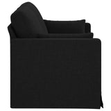 Sofa Black 158 x 78 x 80 cm Fabric - 45-Degree Angle