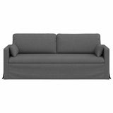 Sofa Dark Grey 198 x 78 x 80 cm Fabric - Top-Down View