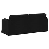 Sofa Black 198 x 78 x 80 cm Fabric - Rear View