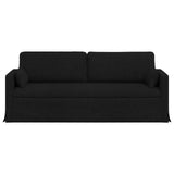 Sofa Black 198 x 78 x 80 cm Fabric - Top-Down View