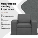 Sofa Dark Grey 103 x 80 x 82 cm Fabric