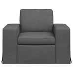 Sofa Dark Grey 103 x 80 x 82 cm Fabric