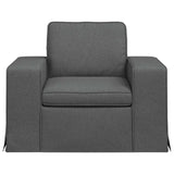 Sofa Dark Grey 103 x 80 x 82 cm Fabric - Top-Down View