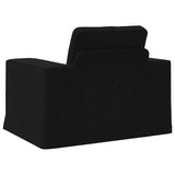 Sofa Black 103 x 80 x 82 cm Fabric - Rear View