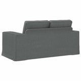 Sofa Dark Grey 162 x 80 x 82 cm Fabric - Rear View