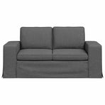 Sofa Dark Grey 162 x 80 x 82 cm Fabric