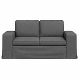 Sofa Dark Grey 162 x 80 x 82 cm Fabric - Top-Down View