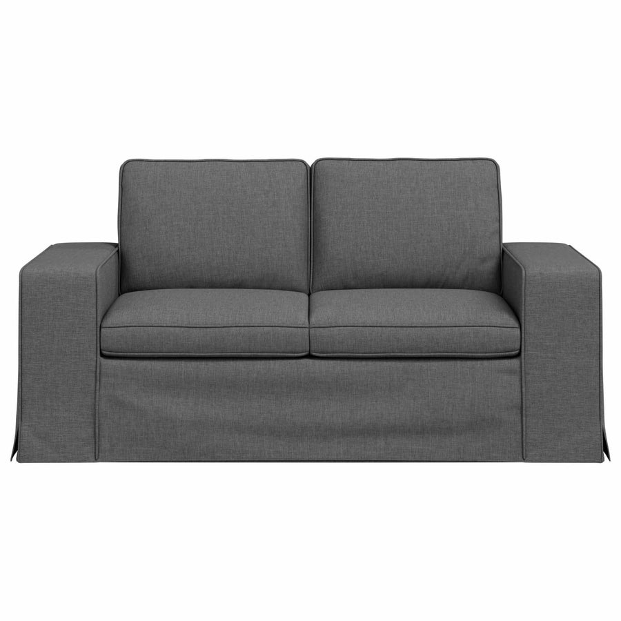 Sofa Dark Grey 162 x 80 x 82 cm Fabric