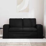 Sofa Black 162 x 80 x 82 cm Fabric - Side View