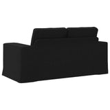 Sofa Black 162 x 80 x 82 cm Fabric - Rear View