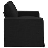 Sofa Black 162 x 80 x 82 cm Fabric - 45-Degree Angle