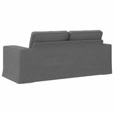 Sofa Dark Grey 182 x 80 x 82 cm Fabric - Rear View