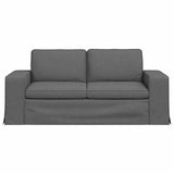 Sofa Dark Grey 182 x 80 x 82 cm Fabric - Top-Down View