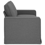 Sofa Dark Grey 182 x 80 x 82 cm Fabric - 45-Degree Angle
