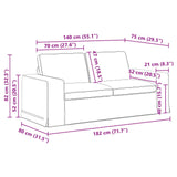 Sofa Dark Grey 182 x 80 x 82 cm Fabric - Extra Image