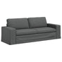Sofa Dark Grey 222 x 80 x 82 cm Fabric